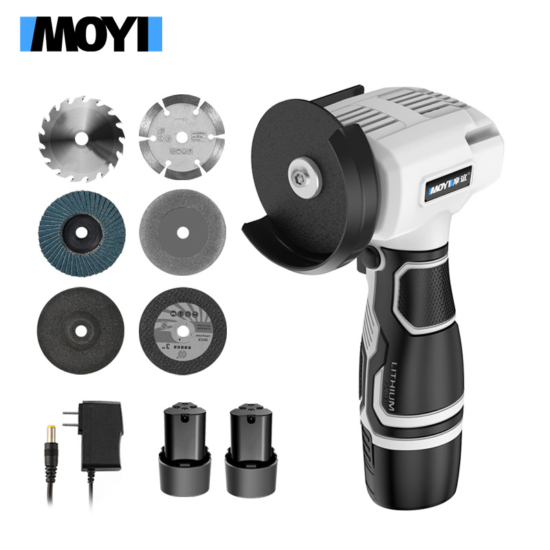 家用迷你手持打磨机电动有刷锂电角磨机充电式切割机 磨光机批发